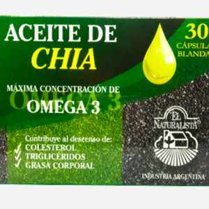 Aceite De Chia (omega 3) X 30 CÁpsulas - El Naturalista